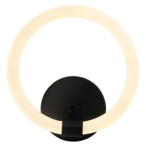 Lampara Arbotante Luz Neon Vintage Elegante Neon Circulo
