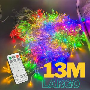 Alternative view of Serie Cascada Navidad De 700 Led 13mt 2 En 1 Con Control