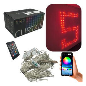 Cortina Smart Led 2mx2m Decorativa Usb Control Remoto 400l
