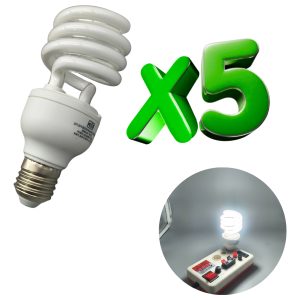 Alternative view of Kit 5 Foco Led Espiral 40w 2500 Lúmenes Luz Blanca 6500k