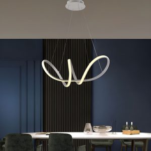 Lampara Colgante Minimalista Moderno Candil Mandala Silicon
