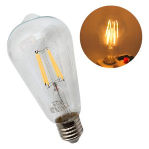 Pack De 10 Focos Vintage Led Luz Calida 4 W E27 T/ Edison