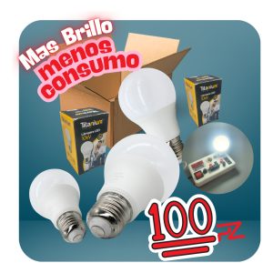 Alternative view of Caja De 100 Focos Led 10w A19 Luz Blanca E26 En Cajas Propia