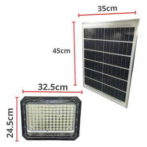 Alternative view of Reflector Solar Led 300w Completo Potente Panel Solar 12 H.
