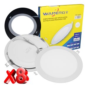 Alternative view of 8 Lamparas Panel Led Empotrar Plafon 18w (150w) 22 Cm