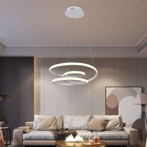 Lampara Colgante Moderno Liston Candil Carmel Silicon