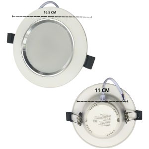 Alternative view of Lámpara Blanco Con Satín 12w Para Empotrar Diseño Elegante
