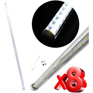 Alternative view of Pack 8 Super Regleta Tubo Led Blanc 120w Gran Potencia 6500k