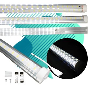Pack 8 Super Regleta Tubo Led Blanc 120w Gran Potencia 6500k