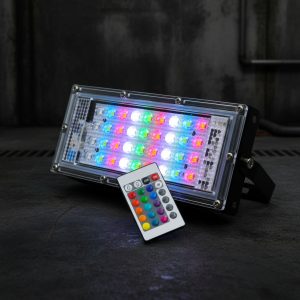 Reflector Led Multicolor 50w Rgb C/control Megaluz (450w)