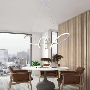 Lampara Colgante Minimalista Moderno Candil Rio Silicon
