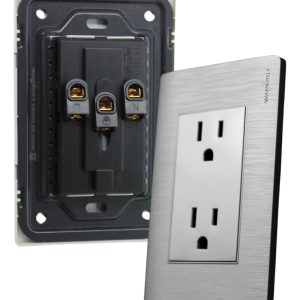 Tomacorriente Duplex 15 Amp 127v Línea Grafito Lujo 10 Placa