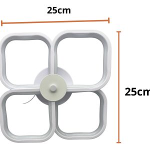 Alternative view of Lampara Colgante Neon 4 Cuadros Moderno 20w 3 Temperaturas