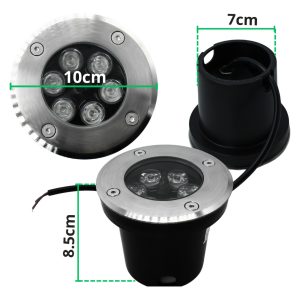Alternative view of Super Lampara Sumergible Rgb Satinado 6w Ip68 Con Control