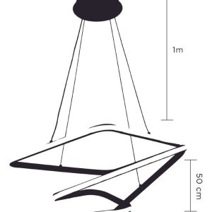Alternative view of Lampara Colgante Minimalista Moderno Candil Uniq Silicon