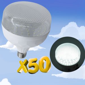 Alternative view of 50 Super Foco Led Bala 50w (500w) Luz Blanca Industrial