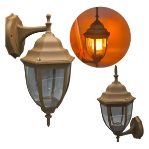 Farol Vintage Cobre Para Exterior 2 Posiciones Suspendido