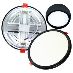 5 Panel Spot Ajustable Led 15w Bote , Plafon Orilla Negra