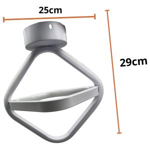 Alternative view of Lampara Colgante Neon 2 Rombos Moderno 15w 3 Temperaturas