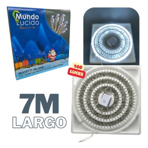 Alternative view of Serie Led 140l Blanca Mágica 7 Mts Con Cambios Y Funciones