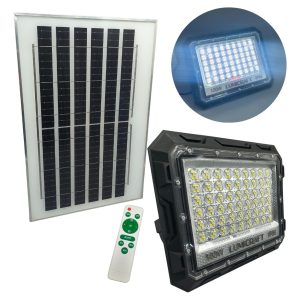 Reflector Solar Led 100w 4000lm Panel Solar Control Remoto