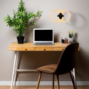 Lampara Neon Led Minimalista Decorativo Pared Moderna Figura