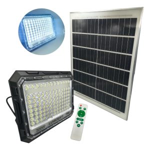 Reflector Solar Led 300w Completo Potente Panel Solar 12 H.