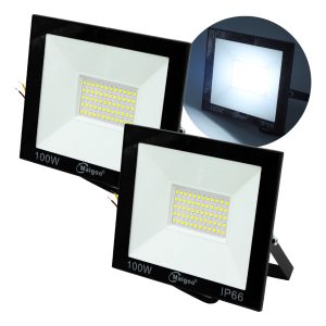 Paquete De 2 Reflector Led 100w Iluminación Exterior Ip65