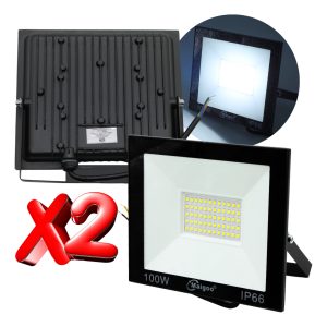 Alternative view of Paquete De 2 Reflector Led 100w Iluminación Exterior Ip65