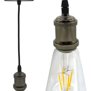 Soquet Industrial Metalico Vintage Decorativo Socket