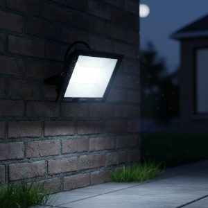 Reflector Led 100w Slim Luz Blanca P/ Exterior 110v Doble L
